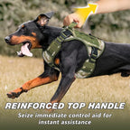 WINGOIN Tactical Dog Harness for Large Dogs,Heavy Duty No Pull Dog Harness | with Handle,Adjustable Reflective,Military K9 Style,Big Size Dog Vest,for German Shepherd,for Walking Training Hunting