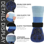 EXPAWLORER Non-Slip Dog Socks for Hardwood Floors to Prevent Licking, Dog Shoes for Hot Pavement Quick Walking, Dog Booties Boots & Paw Protectors with Grippers for Small Medium Large Senior Dogs M