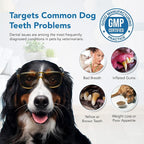Dental Powder for Dogs - Plaque Control & Tartar Remover, Breath Freshener | Perio Support Powder for Dogs with Probiotics, Vitamins & Natural Extracts - 2.82 oz (80g)