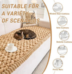 Plush Couch Cover for Dogs Non Slip Pet Sofa Protector, Ultra Soft Washable Couch Cover for Pets, Anti-Slip Backing Furniture Protector for Cats & Dogs, Fits Standard & L-Shape Sofas (3 Sizes)