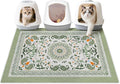 Unicorn Catcher 40"x30" Cat Litter Mat Non-Slip Washable Litter Box Mat | High-Density PVC Litter Catcher Mat Efficiently Traps Scattered Litter From Paws To Keep Floors Clean