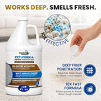 Sheiner's Pet Urine Enzyme Cleaner & Pet Stain & Odor Remover, Advanced Enzymatic Cleaner Solution for Carpets, Rugs, Upholstery & Multi-Surfaces, Safe for Pets & Kids. (128 oz)