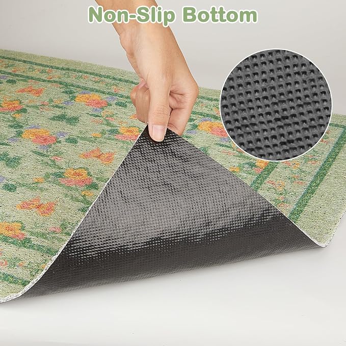 Unicorn Catcher 33"x22" Cat Litter Mat Non-Slip Washable Litter Box Mat | High-Density PVC Litter Catcher Mat Efficiently Traps Scattered Litter From Paws To Keep Floors Clean