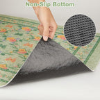 Unicorn Catcher 33"x22" Cat Litter Mat Non-Slip Washable Litter Box Mat | High-Density PVC Litter Catcher Mat Efficiently Traps Scattered Litter From Paws To Keep Floors Clean