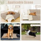 Smiry Waterproof Dog Bed Cover, Reversible Pet Blanket for Sofa Couch | Soft Washable Dog Blanket, Leakproof Couch Cover for Dogs Cats & Furniture Protection, 30x82, Taupe/Beige