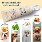 Flydog Fresh Kiss Dog Tooth Brushing Kit, Enzymatic Dog Toothbrush and Toothpaste- Vet Approved Formula, Breath Freshener & Tartar Remover, 360° Toothbrush for All Round Cleaning (Coconut Oil)