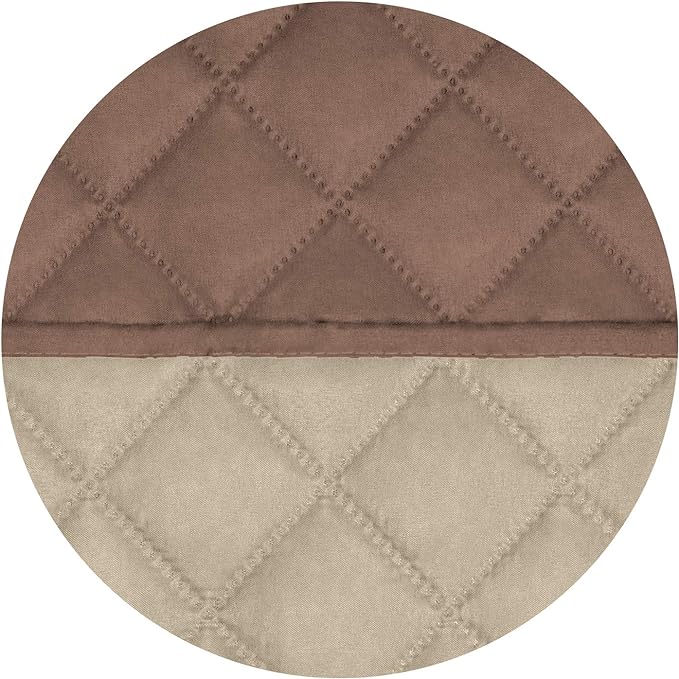 PureFit Reversible Chair Sofa Cover Dog Couch Covers for Sofa, 25.5 in | Brown/Beige, Water Resistant Couch Protector, Washable Pet Couch Cover with Non Slip and Elastic Straps For Kids