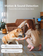 GNCC 2K Indoor Security Camera for Home Wireless, Pet Camera 2.4g/5g WiFi | Mini Dog Cam with Phone App, Motion Detection, Works w/Alexa, Cloud & SD Card Storage, Fixed View, Plug-in