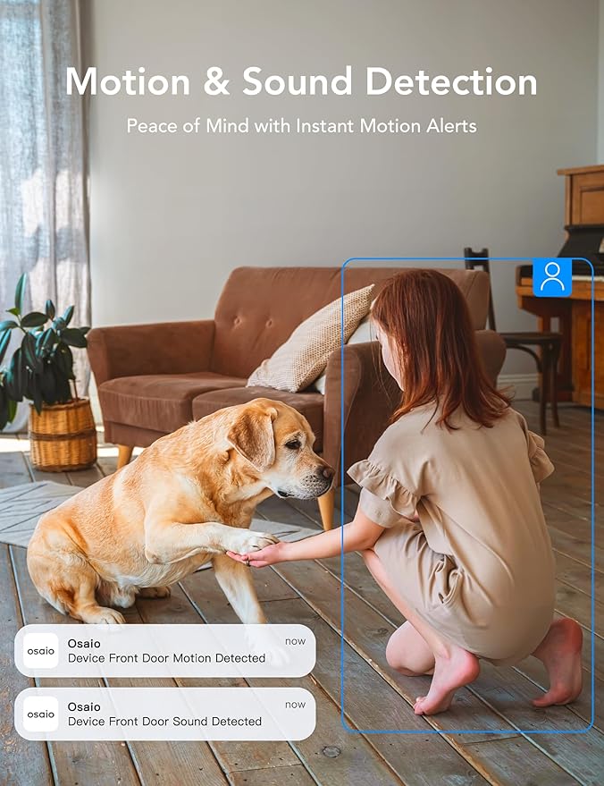 GNCC 2K Indoor Security Camera for Home Wireless, Pet Camera 2.4g/5g WiFi | Mini Dog Cam with Phone App, Motion Detection, Works w/Alexa, Cloud & SD Card Storage, Fixed View, Plug-in