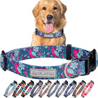 Lucky Love Dog - Adjustable Dog Collar with Easy Click Buckle for Large Dogs, Durable, & Comfortable for Male & Female Dogs, Pet Collar for Puppies & Adult Ones - Carriebelle, Large