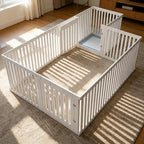 Dog Playpen Expansion Panels 4-Packs, Height 25.6 inch, White