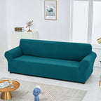 Joccun Stretch Couch Cover Slipcovers, 1-Piece Sofa Covers for 3 Cushion Couch Spandex Jacquard Washable Furniture Protector Cover for Living Room,Kids,Pets(Sofa,Peacock Blue)