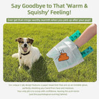 2-Ply Dog Poop Bags with Paper Towels-50 Pieces-Ultra Thick and Leakproof Pet Waste Pick-up Bags-no more warm & yuck feeling