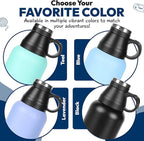 Portable Dog Water Bottle with 2 Removable Water Bowls for Dogs – Leak-Proof Portable Dog Water Bottle - Travel Accessories for Dogs - 32oz - Blue