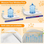 L&W BROS. Cat Window Perch Cushion Bed Cat Hammock with 4 Updated Suction Cups Easy to Assemble Window Bed for Heavy Large Cats (L 1Pc)