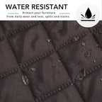 Easy-Going Reversible L-Shape Sectional Couch Cover, X-Large, Chocolate | Soft Sofa Slipcover For Dogs, Fits Left/Right Chaise Lounge Protector, Water Resistant Mat For Living Room