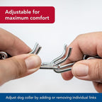 Herm SPRENGER Ultra-Plus Prong Dog Training Collar, 3.0 mm x 18" Neck Size, 3.0 mm x 22" Chain Length, Steel Chrome Plated Dog Prong Collar, Pinch Collar for Dogs, Dog Correction Collar