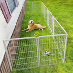 FXW Rollick Dog Playpen, Indoor, Yard & RV Camping, 40" H, 8 Panels | Easy setup, Heavy-duty, DIY layouts, for Medium & Large Dogs, Patented