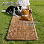 Dog Car Seat Cover, Pet Couch Covers for Car and Sofa,Non-Slip Backseat Pet Bed Mat, Machine Washable, Soft Plush Travel Seat Protector with Storage Bag (Brown,23.6''×70'')