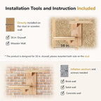 FUKUMARU Cat Wall Shelves, 2 Platform Kitten Wall Furniture, Tree Shape Wall-Mounted Floating Shelf with Sisal Mat, Solid Rubber Wood Cats Perch for 16 Inch Drywall, Suitable for Climb, Play, Nap | Floating Shelf Kitten Furniture, Solid Rubber Wood Cat...