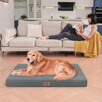 Waterproof Orthopedic Dog Crate Bed for Small Dogs & Cats | Egg Crate Foam, Fits 24x18 Crates, TPU Waterproof Layer, Machine Washable 1680D Oxford Cover, Small Pets Up to 20 lbs