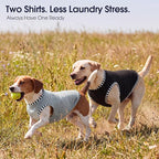 IECOii 2 Pack Dog Surgery Recovery Shirt Sleeveless Lightweight Dog Tshirt | T-Shirts with Stretch Fit,Gentle on Sensitive Skin,Anti-licking for Hot Spots,Shedding Control Tee,For Small to Giant Dogs