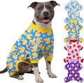 XPUDAC 4 Pieces Dog Pajamas for Large Dogs Pjs Clothes Puppy Onesies Outfits for Doggie Duck Shirts Sleeper for Pet Cats Jammies-5X-Large
