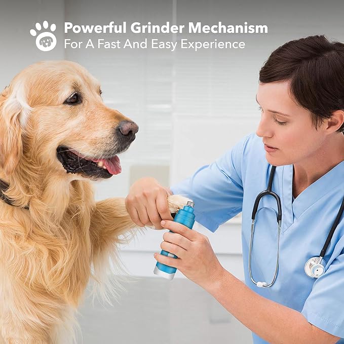 Quiet Noise Pet Nail Grinder for Dogs, Toenail Grinder for Large Breeds to Small Puppy and Cats