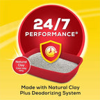 Purina Tidy Cats 24/7 Performance Clumping Cat Litter, 38 lb Box | Clean Linen scent with a slow-release deodorizer, guaranteed 10-day control