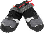 Kurgo Blaze Cross Dog Shoes, Chili Red/Black, Large, 2 Pack | All Season Paw Protectors, Lightweight & Breathable, Water-Resistant, Reflective Accents, No-Slip, Includes 2 Shoes