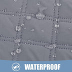 Smiry Waterproof Reversible Pet Couch Covers for Dogs | Pet Friendly, Soft Fabric, Washable Sofa Furniture Protector for Dogs Cat Kids, Checkered (40"x40", Grey/Dark Grey)