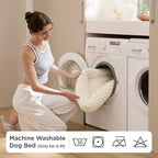 Bedsure Washable Fluffy Cute Cat Bed for Indoor Cats & Kitten,20 Inch Grey | Bubble Fleece Kitten Bed, Cuddler Cat Couch with Neck Bolster for Small Dogs, Machine Washable, Anti-Slip Base, Up to 10 lbs