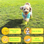 Ultra Soft Waterproof & Dirt-Resistant Yellow Dog Boots by Quality Life Hack (Plus One Free) - Size Small