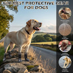 EXPAWLORER Dog Socks for Hot Pavement to Prevent Licking Paws, Summer Anti Slip Doggie Grippy Booties Shoes for Hardwood Floors, Boots & Paw Protectors for Small Medium Large Senior Dogs Black XL