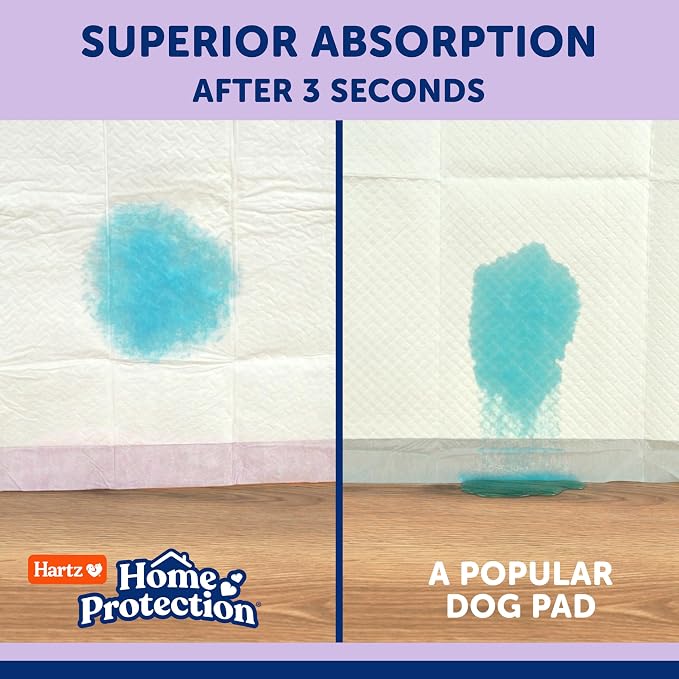 Hartz Home Protection Lavender Scented Odor Eliminating Dog Pads, 50 Count