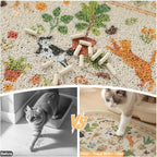 Bienbee Cat Litter Mat, 33" x 22" Dense Trapping Mesh for Litter Boxes | Litter Box Mat with PVC Mesh, Waterproof &Urineproof, Non-Slip Grip, Soft On Kitty Paws and Easy to Clean to Protect Floor