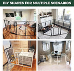 FXW Homeplus Indoor Dog Playpen, 40" H, 16 Panels, for Medium & Large Dogs | Stress-free play, Heavy-duty, Semi-open design, Easy setup, Threshold-free gate, Expandable, Patented