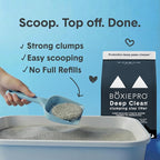 Boxie Probiotic Clumping Cat Litter 40+ Day Odor Control Dust Free 40 lb
