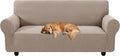 XINEAGE Stretch 3 Seater Slipcover, Non-Slip Pet Couch Cover,Khaki | Washable Furniture Protector, Elastic Bottom, Dogs & Cats Friendly, Scratch-resistant, Fast Setup, High Elasticity