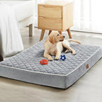 WNPETHOME Orthopedic XXL Dog Beds Large Sized Senior Dog Bed for Comfy Sleeping, Waterproof Extra Large Dogs Bed with Removable Washable Cover, Multi-Needle Quilting Dogs Crate Bed for Relax