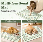 Bienbee Cat Litter Mat, 2 Pack 33" x 22" Machine Washable for Litter Boxes | Cat Litter Rug with Waterproof Backing, Non-Slip Grip and Soft On Kitty Paws to Catch Litter and Protect Floor