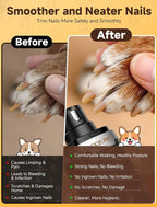 Dog Nail Grinder Whisper Quiet & Safe for Sensitive Dogs & Cats