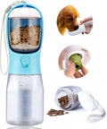 Dog Water Bottle with Food Container, Portable Pet Dog Water Dispenser for Outdoor Walking,Hiking,Travel,Puppy Essentials,Puppy Supplies,Replaceable Waste Bags