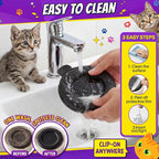 Interactive Cat Toys for Indoor Cats, 360° Automatic Spin Flying Bird Wand | 8cm Suction Cup & Weighted Base, Silicone-Protected Rod, USB Rechargeable with Replaceable Feather & Streamer Attachments