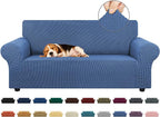 Stretch Loveseat Couch Cover, 2 Cushion Couch Slipcover,Riverside | 1-Piece Washable Sofa Cover Pet Friendly (55"-78") Furniture Protector Soft Jacquard, Elastic Bottom for Dogs & Kids