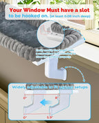 Heavy-Duty Cat Window Perch – Soft, Cozy & Warm Plush Cover with Raised Edge – Durable, Easy-to-Assemble Cat Hammock for Large & Multiple Cats (XL, with Raised Edge)