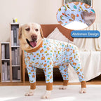 Dog Recovery Suit After Surgery Female Male, Medium Large Dog Neuter Shirt Cone Alternatives Prevent Licking Surgical Onesies (Brea, 2XL)