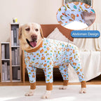 Dog Recovery Suit After Surgery Female Male, Medium Large Dog Neuter Shirt Cone Alternatives Prevent Licking Surgical Onesies (Brea, 5XL)
