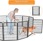 Low Threshold Dog Playpens Fence Indoor, 40 inch 28 Panels Heavy Duty Metal Outdoor Pet Playpen for Large/Medium/Small Dogs, Tall Dog Play Exercise Pens Outside