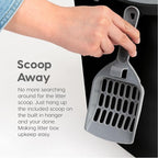 IRIS USA Large Top Entry Cat Litter Box, Hooded Privacy, Black/Gray | Dog-Free Zone, Mess Containment System, Enclosed Top Access, Dog Proof Pan, Reduced Tracking, Odor Trapping
